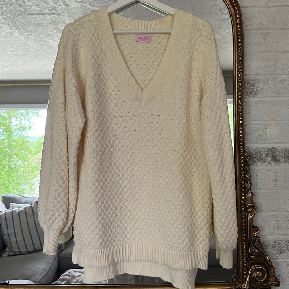 Pink Lily Sweater